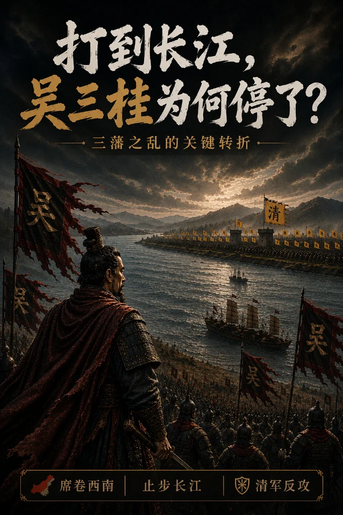 吴三桂反清，开始势如破竹，为何中途停战，导致失败？